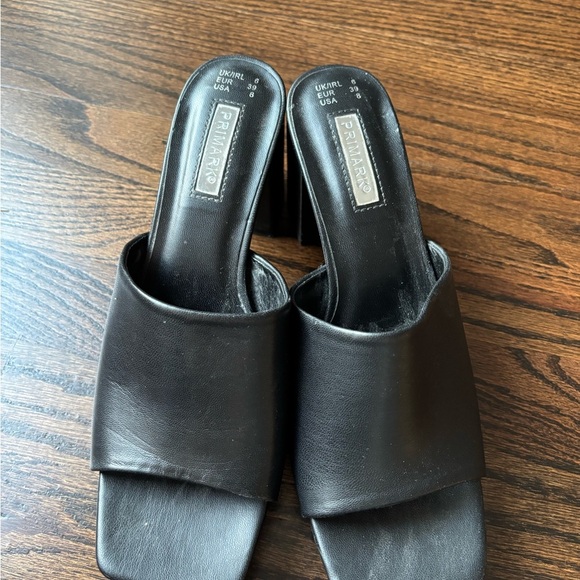 Primark Women's Black Slide Sandals with heels | 8 - Picture 4 of 5